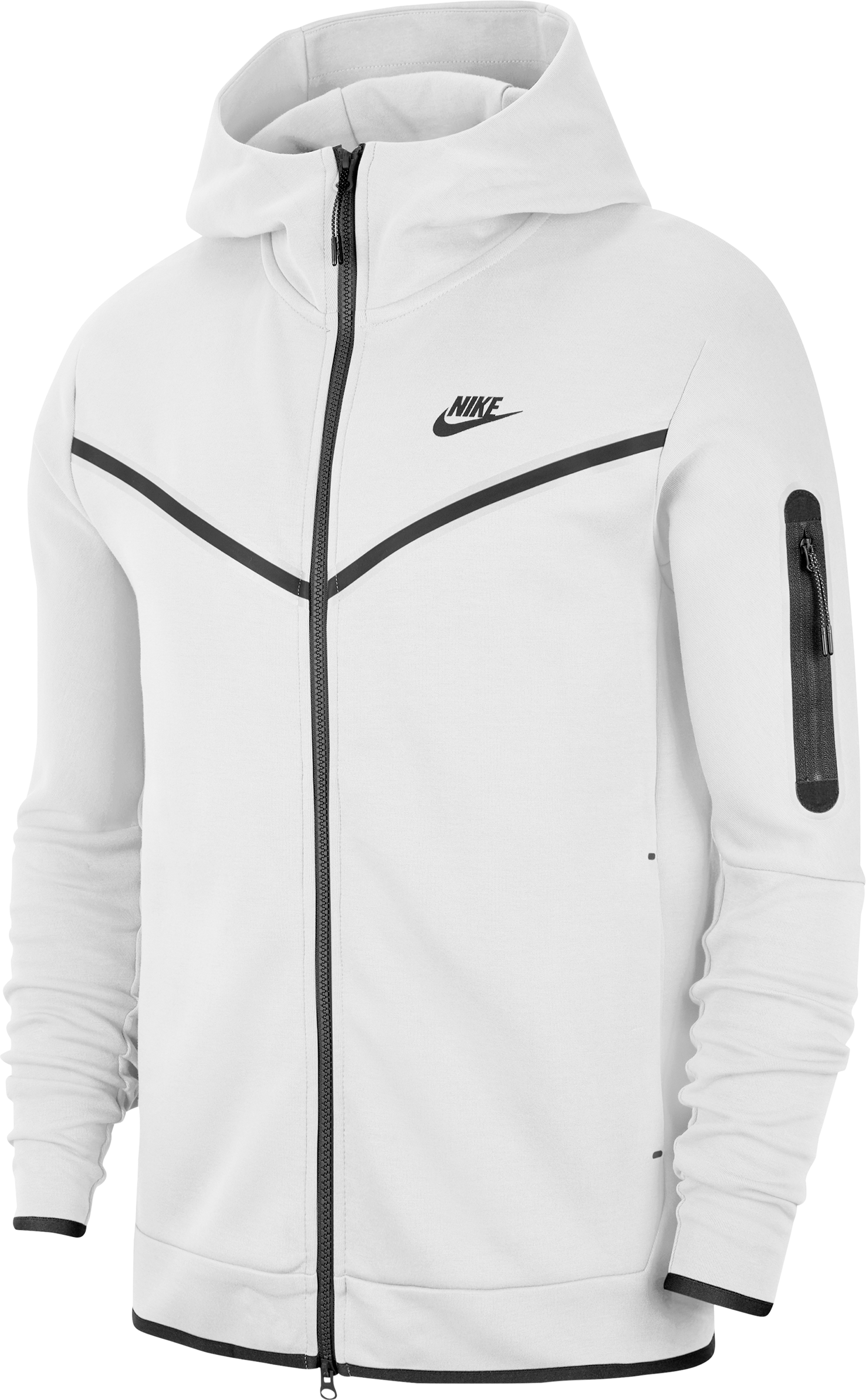 Nike Tech Fleece Kapuzenjacke Weiss Schwarz F100 F100