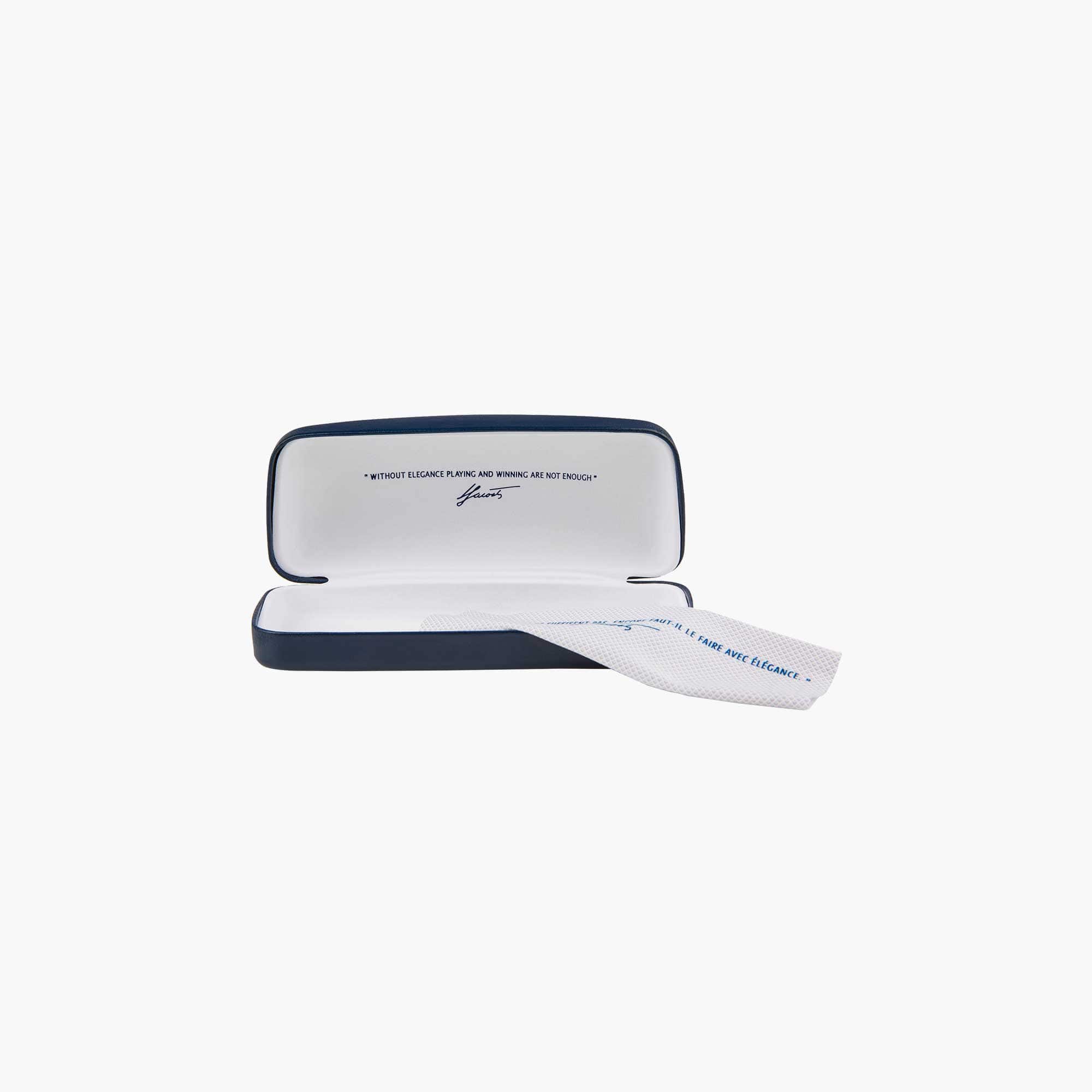 Lunettes de soleil rectangulaires Enfant Rubber Line Lunettes De Soleil - Bleu - Lacoste - Enfant