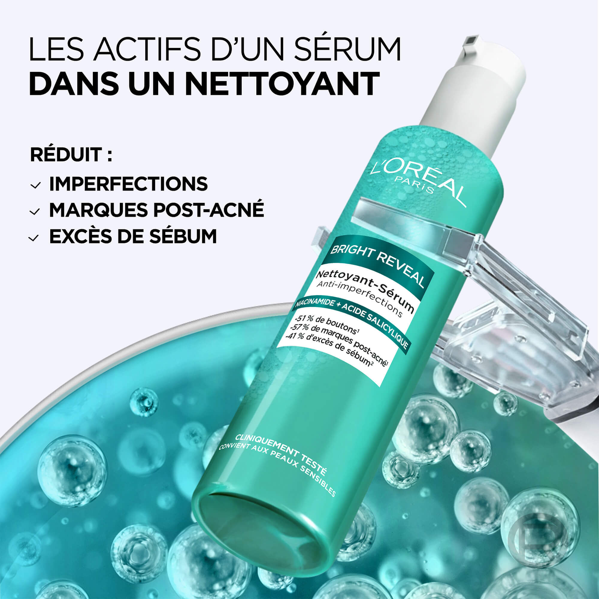 Nettoyant-Sérum Anti-Imperfections - L'Oréal Paris Bright Reveal