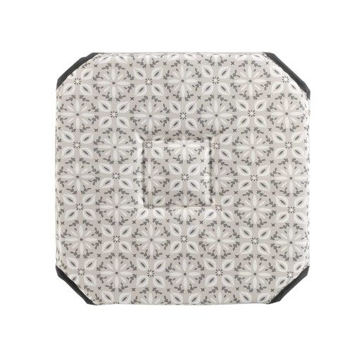 Douceur d intérieur - GALETTE 4 RABATS 36 x 36 x 3.5 CM POLYESTER IMPRIME GRIS X2 - GRIS