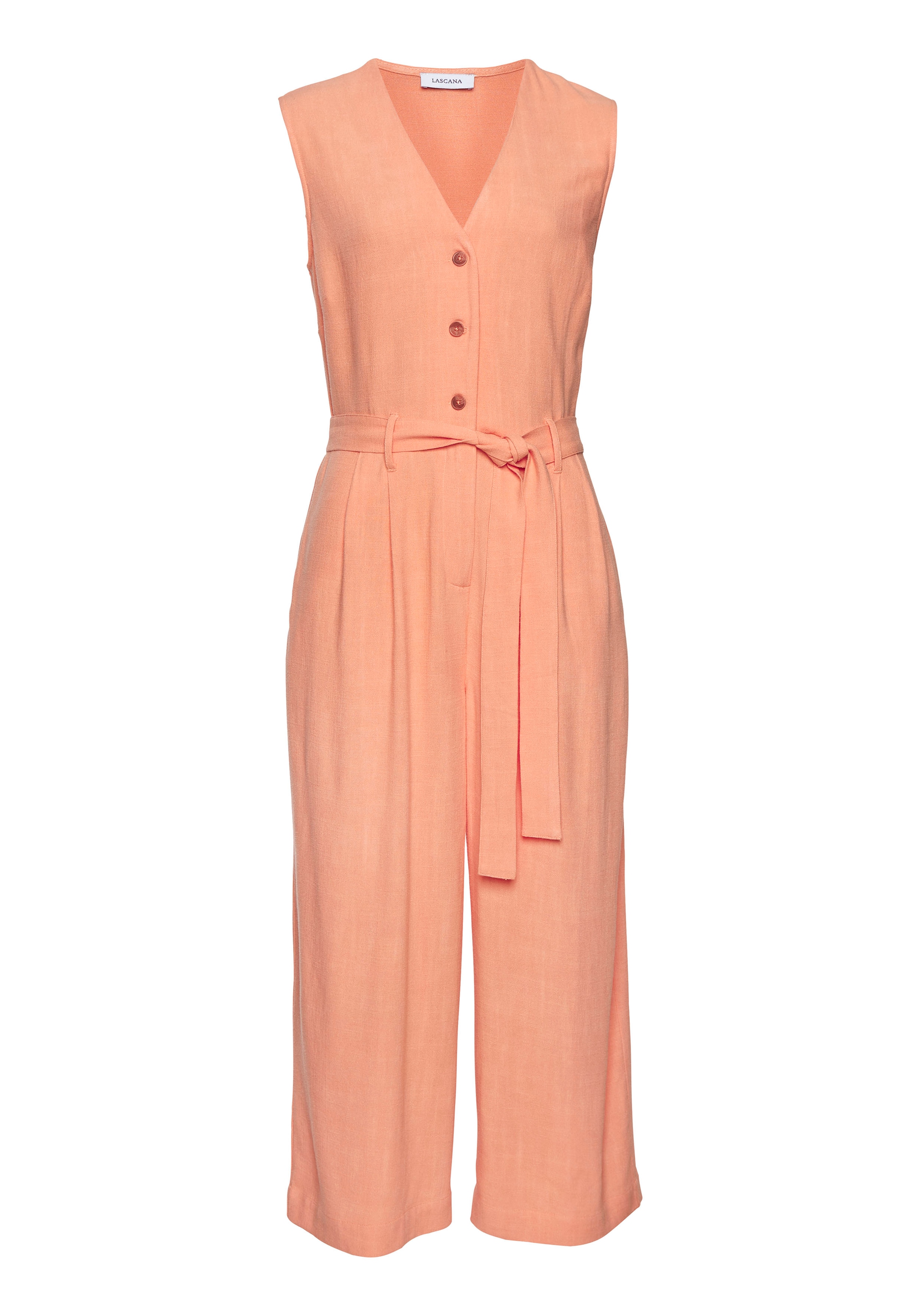 LASCANA Overall mit Bindegürtel,  und Taschen, sommerlicher Jumpsuit, casual-chic
