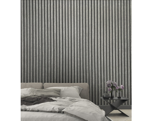 Vliesbehang 33959 Botanica 3D houtlook grijsbruin
