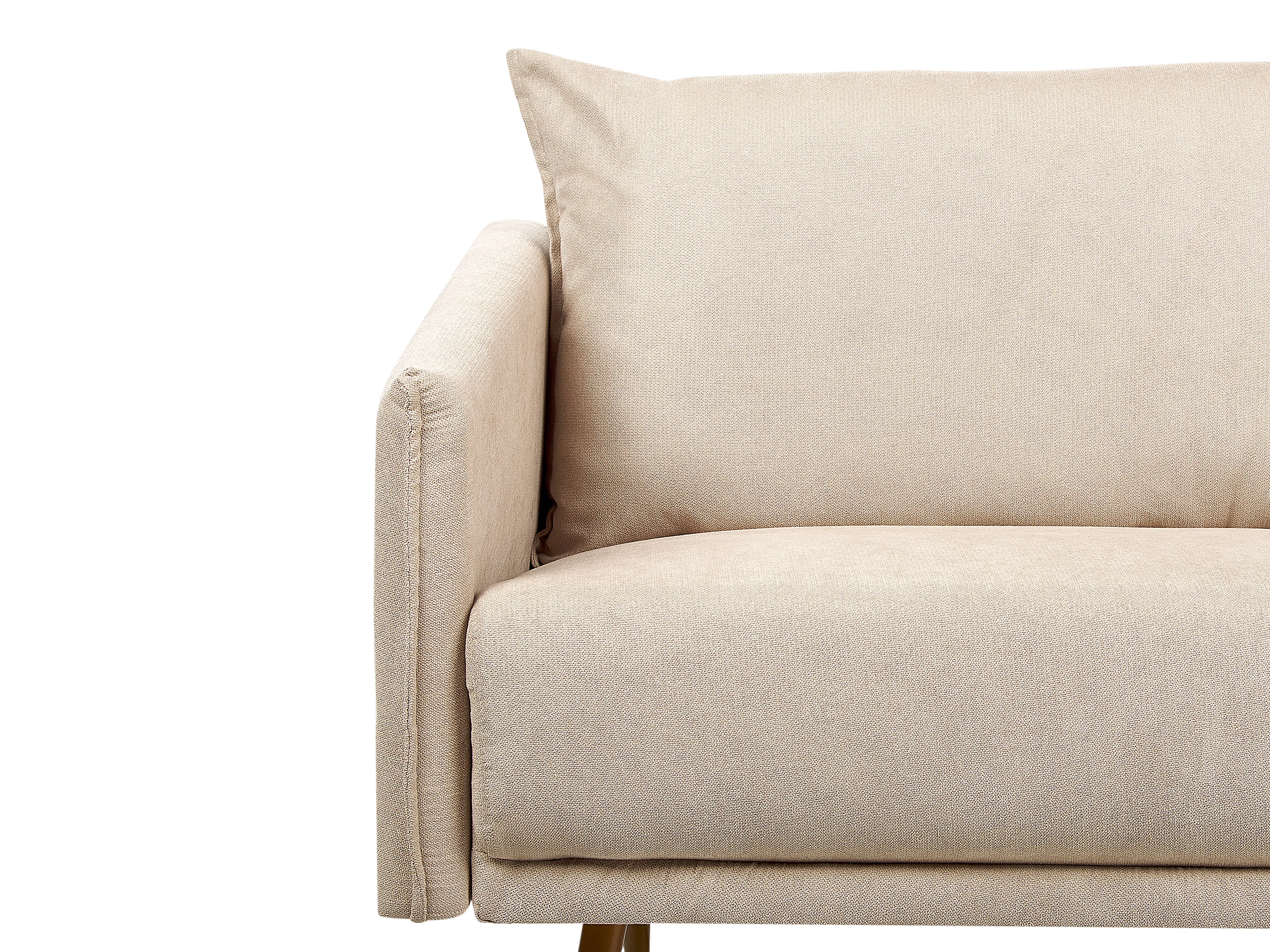 Bank 2-zits MAURA Fluweel Beige