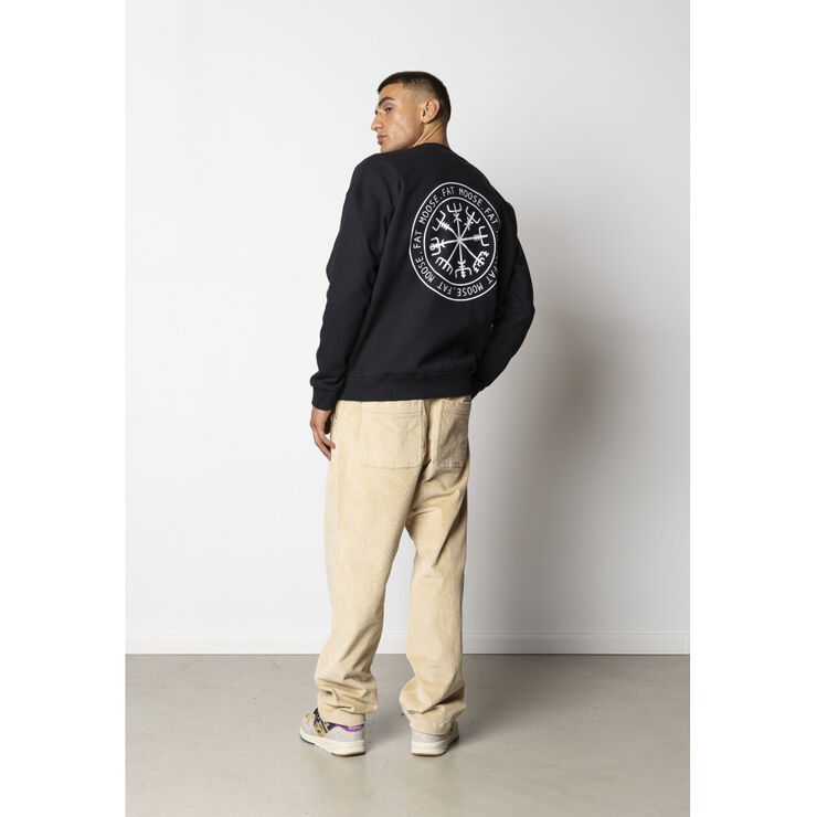 Fat Moose Nelson Organic Crew Black