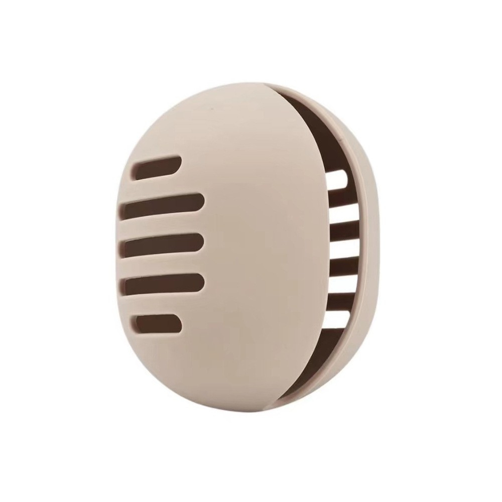Silikon Make Up Schwamm Halter Reise Beauty Blender Aufbewahrungsbox - Beige