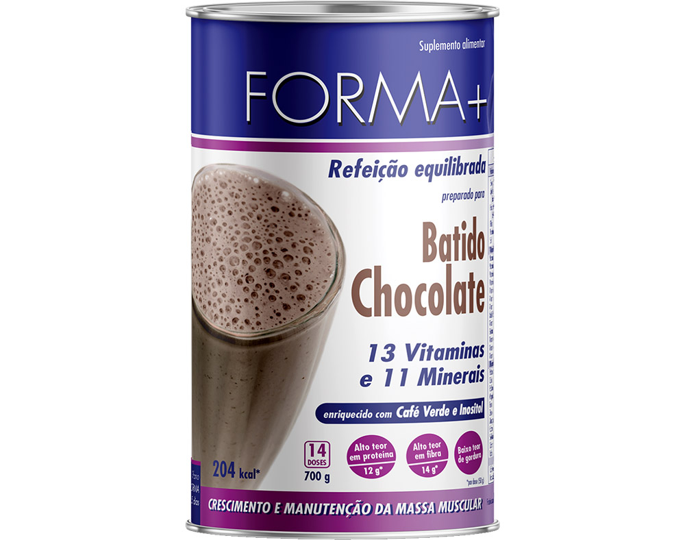 BATIDO FORMA   CHOCOLATE COM CLA 700G
