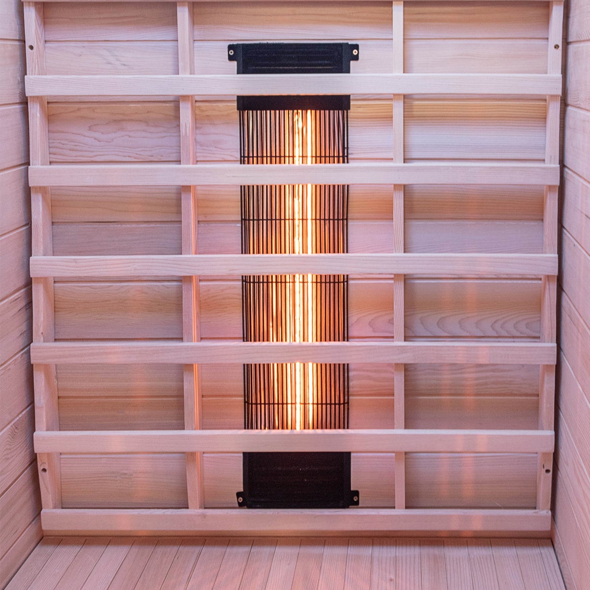 Dewello® Infraroodcabine Infraroodsauna HAMLIN 90cm x 90cm incl. 4 full spectrum emitters, koolstof emitters, 1 persoon, LED