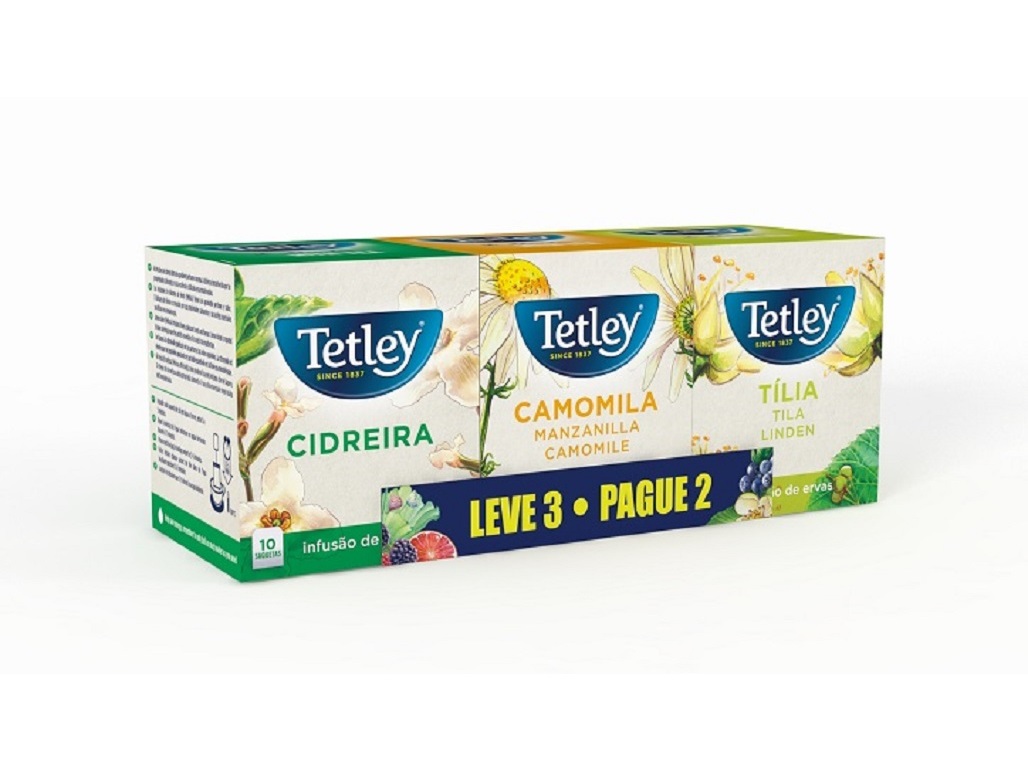 CHÁ TETLEY CIDREIRA CAMOMILA E TÍLIA L3P2