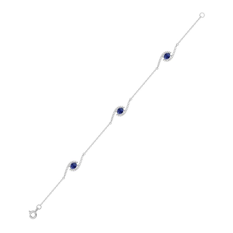 Bracelet Femme - Argent 925 - Longueur : 18 cm