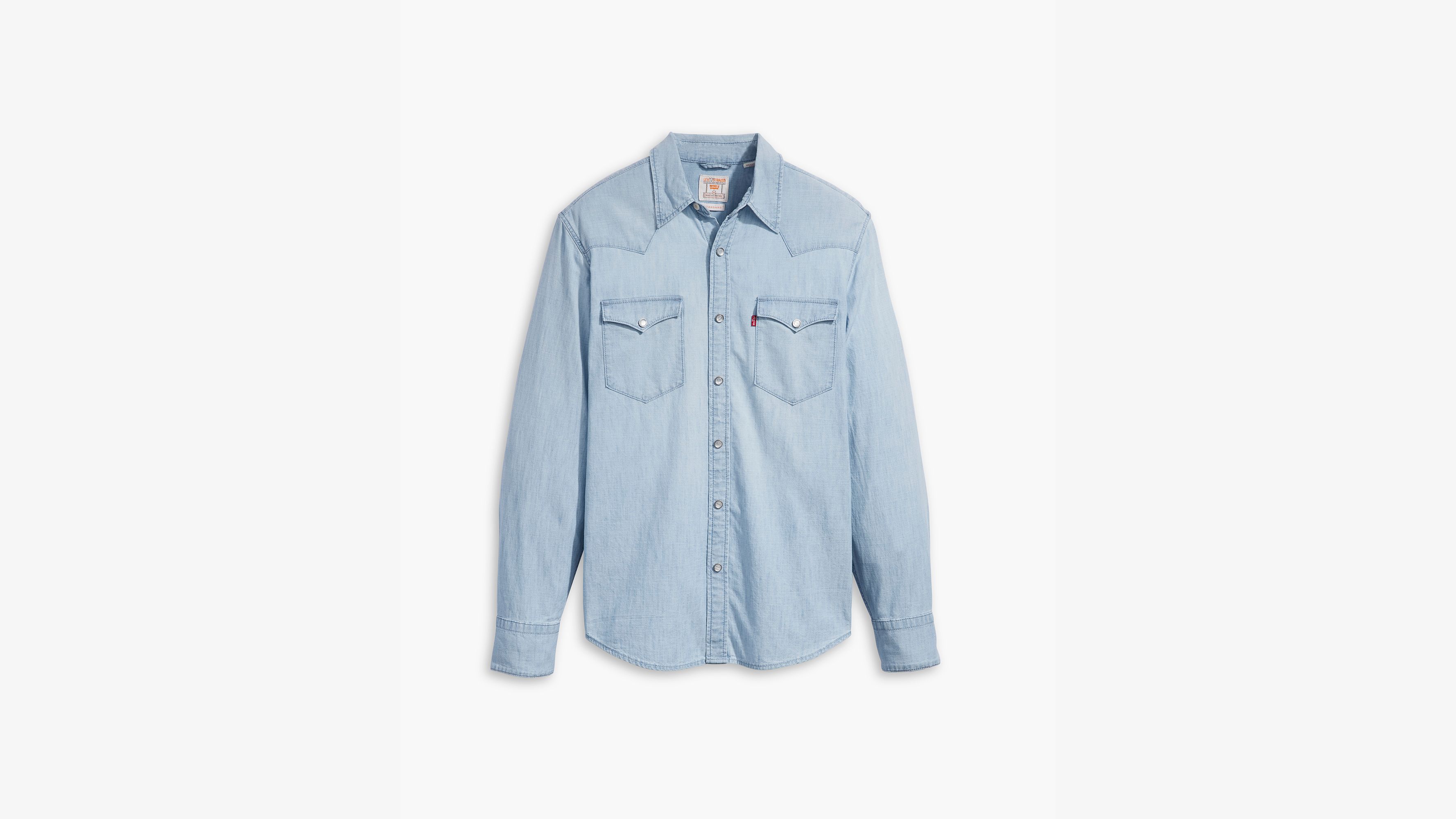 Chemise Western Barstow Standard Lightweight - Burnett Light Chambray - Bleu