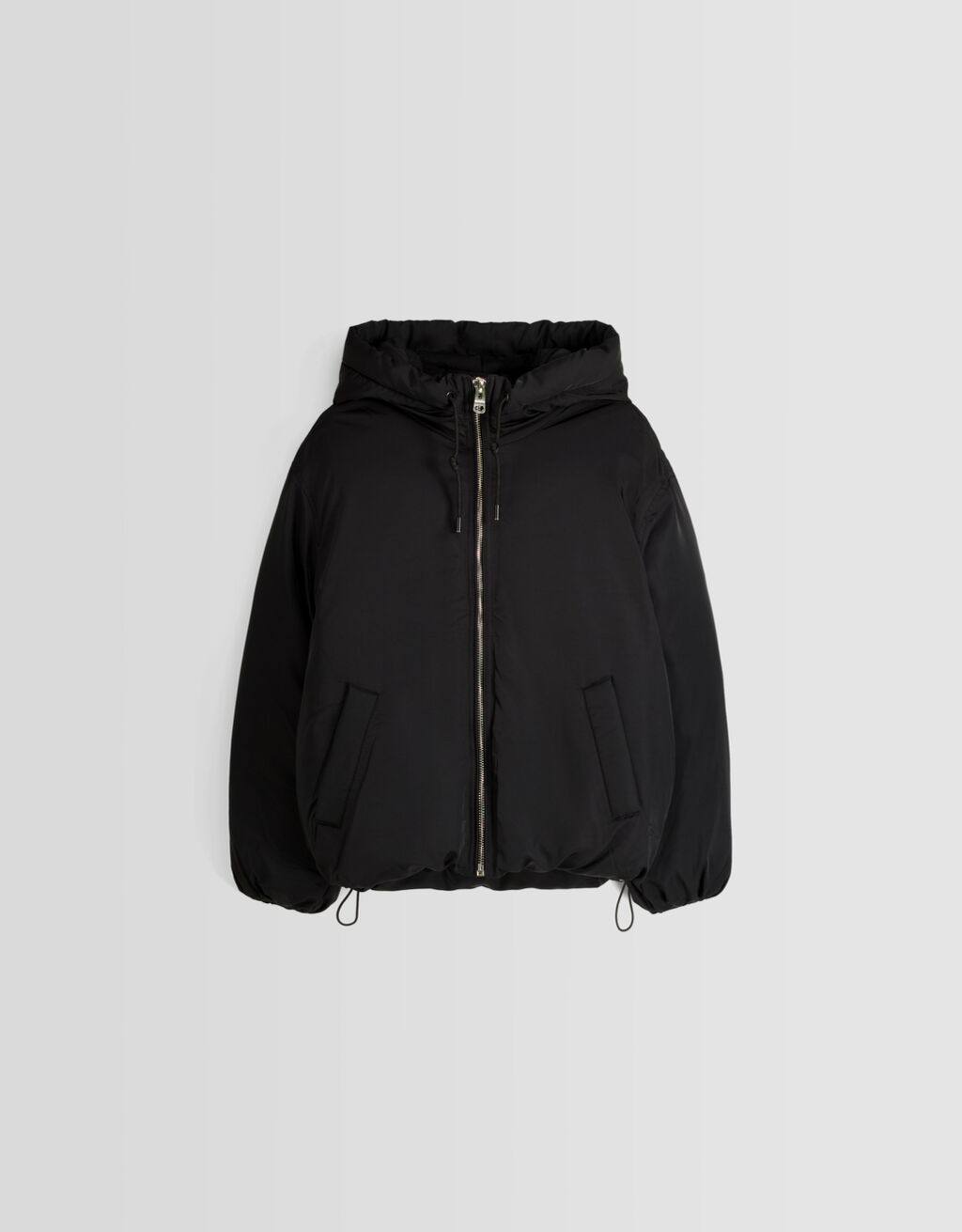 Jaqueta puffer com capuz