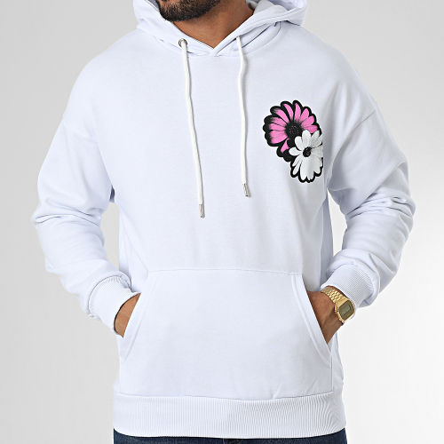 Sweat Capuche LL691 Blanc