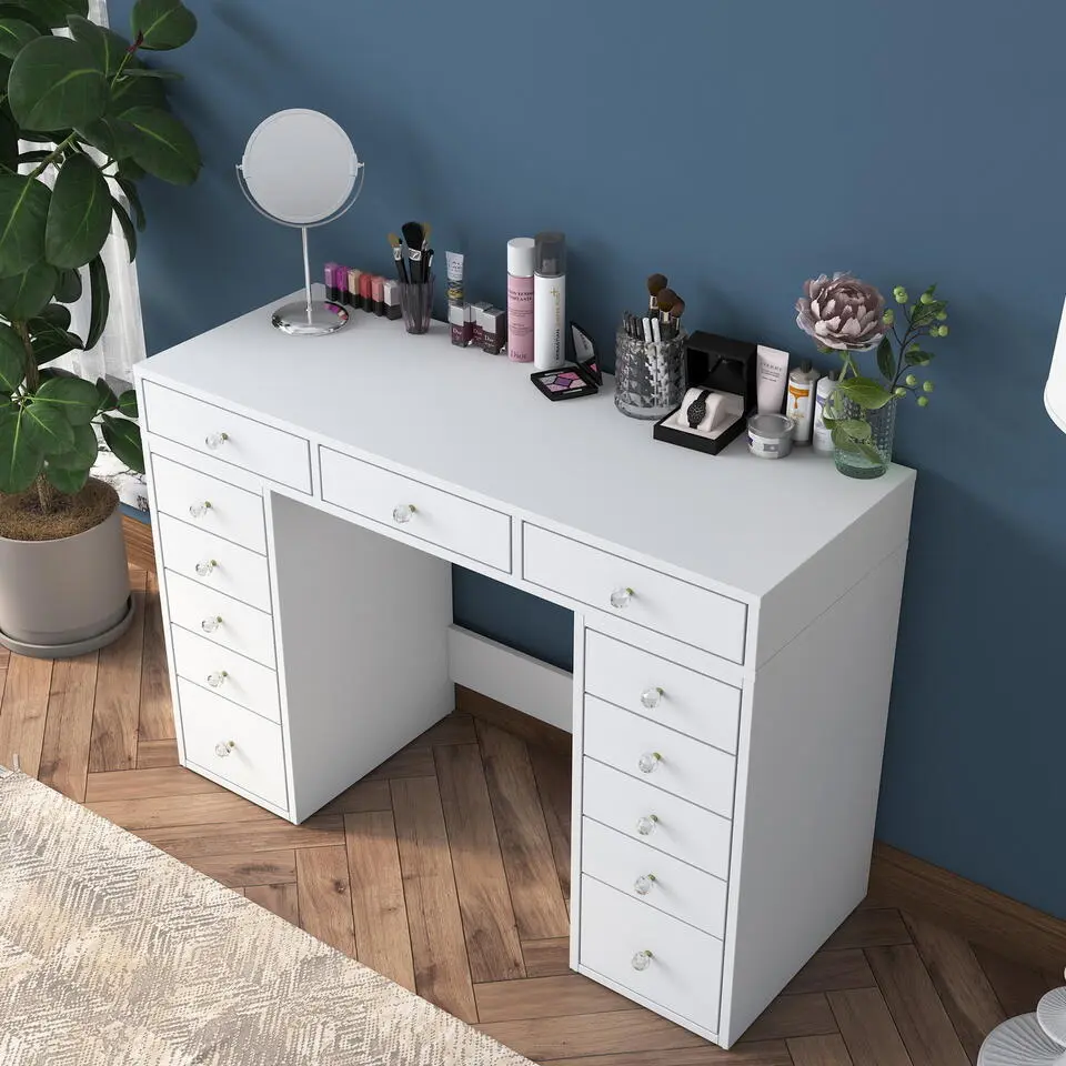 Kaptafel Wit Hout - 120x44,5x81,6cm - Beyas