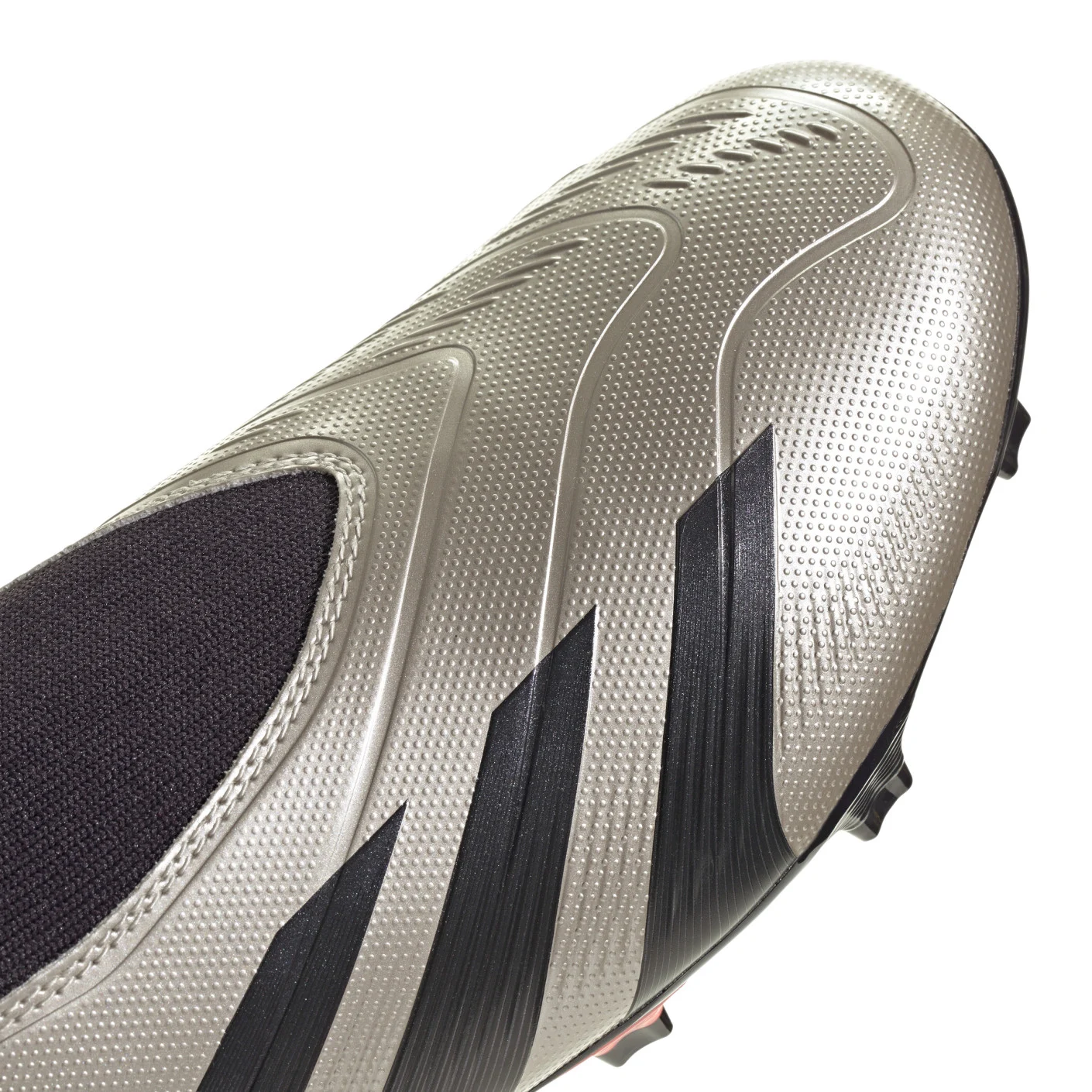Adidas Predator League Veterloze Gras Voetbalschoenen (FG) Zilver Zwart Roze