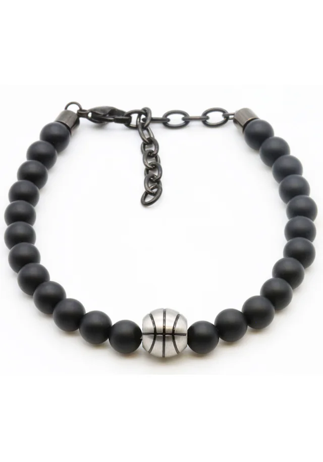 Firetti Armband »Schmuck Geschenk Armschmuck Armkette Edelstein Farbstein Onyx« Made in Germany - mit Onyx