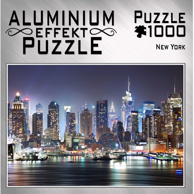 Aluminium Effekt Puzzle - New York - 1000 Teile