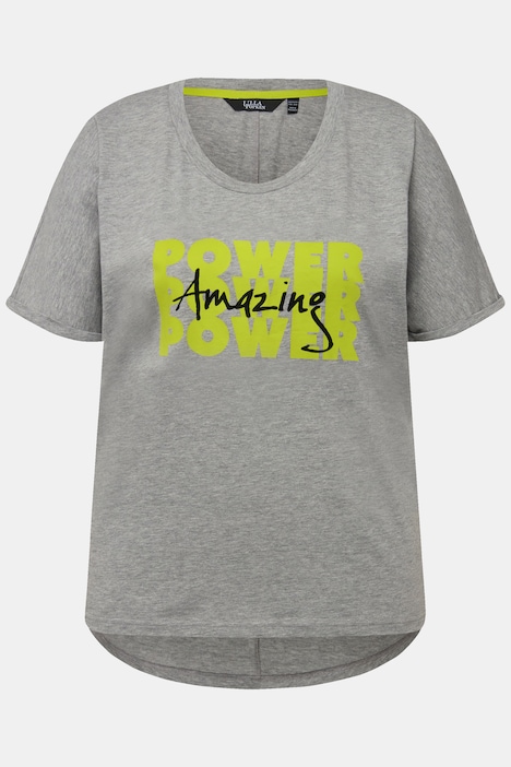 T-Shirt, Power, Oversized, Rundhals, Halbarm