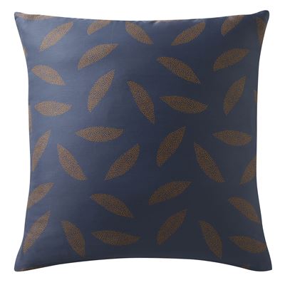Linge de lit satin de coton motif feuillage stylisé - BECQUET CRÉATION