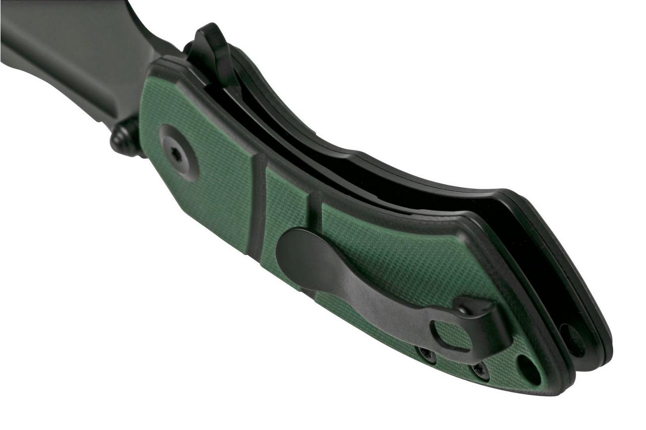 Kansept Korvid M T2030A1 Black, Green & Black G10 zakmes, Justin Koch design