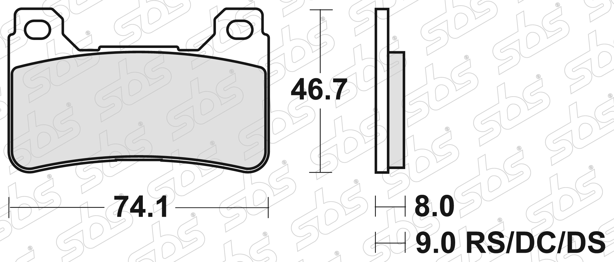 SBS - Plaquettes de frein 809 RS