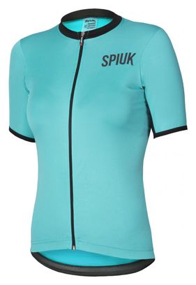 Maillot Manches Courtes Femme Spiuk Anatomic Bleu Turquoise
