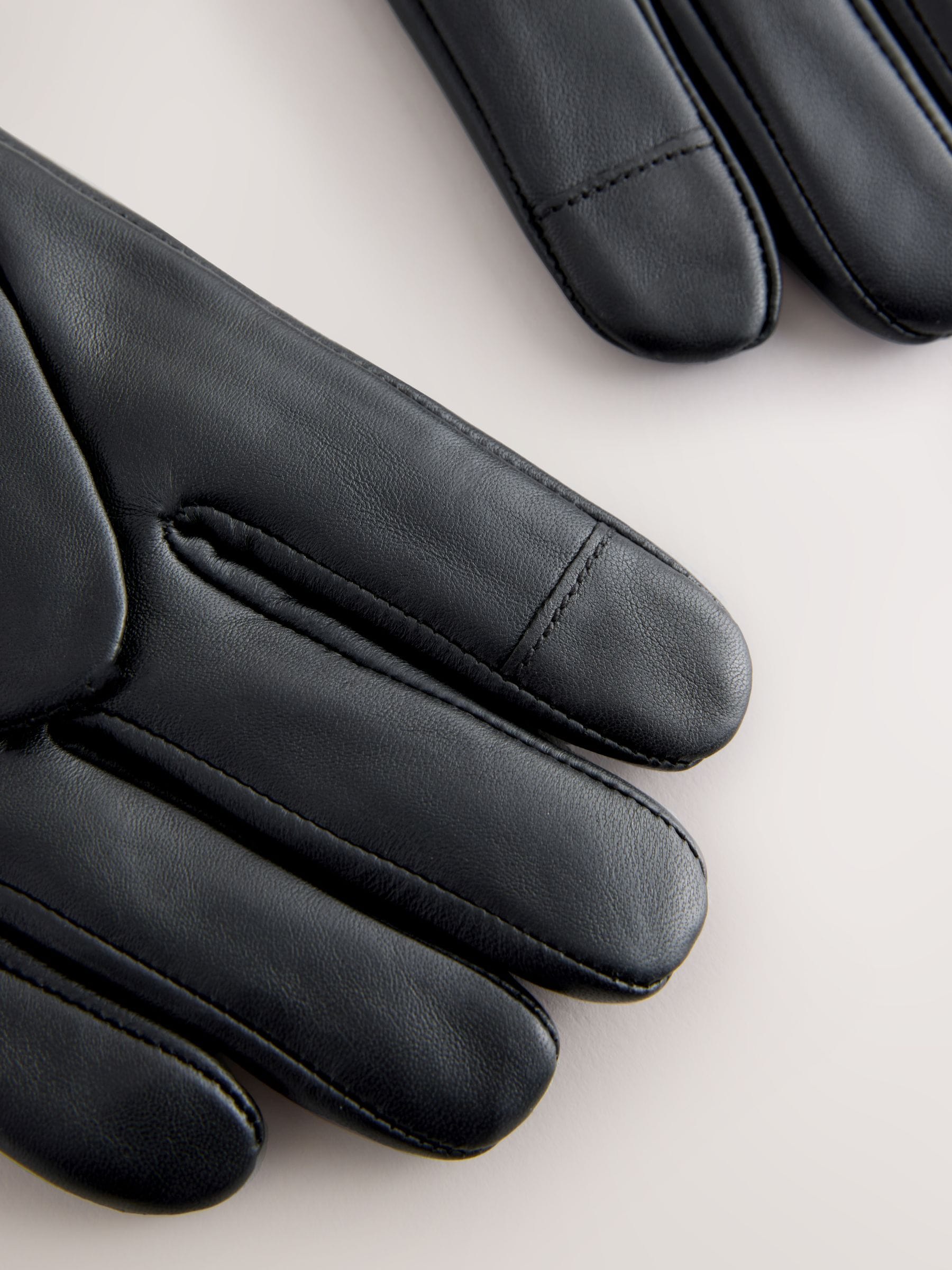 Zwart - Leren handschoenen