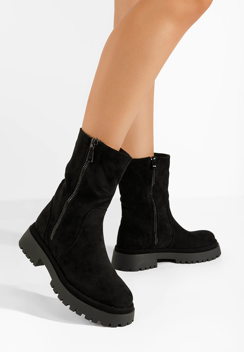 Bottes courtes femme noires Callidora