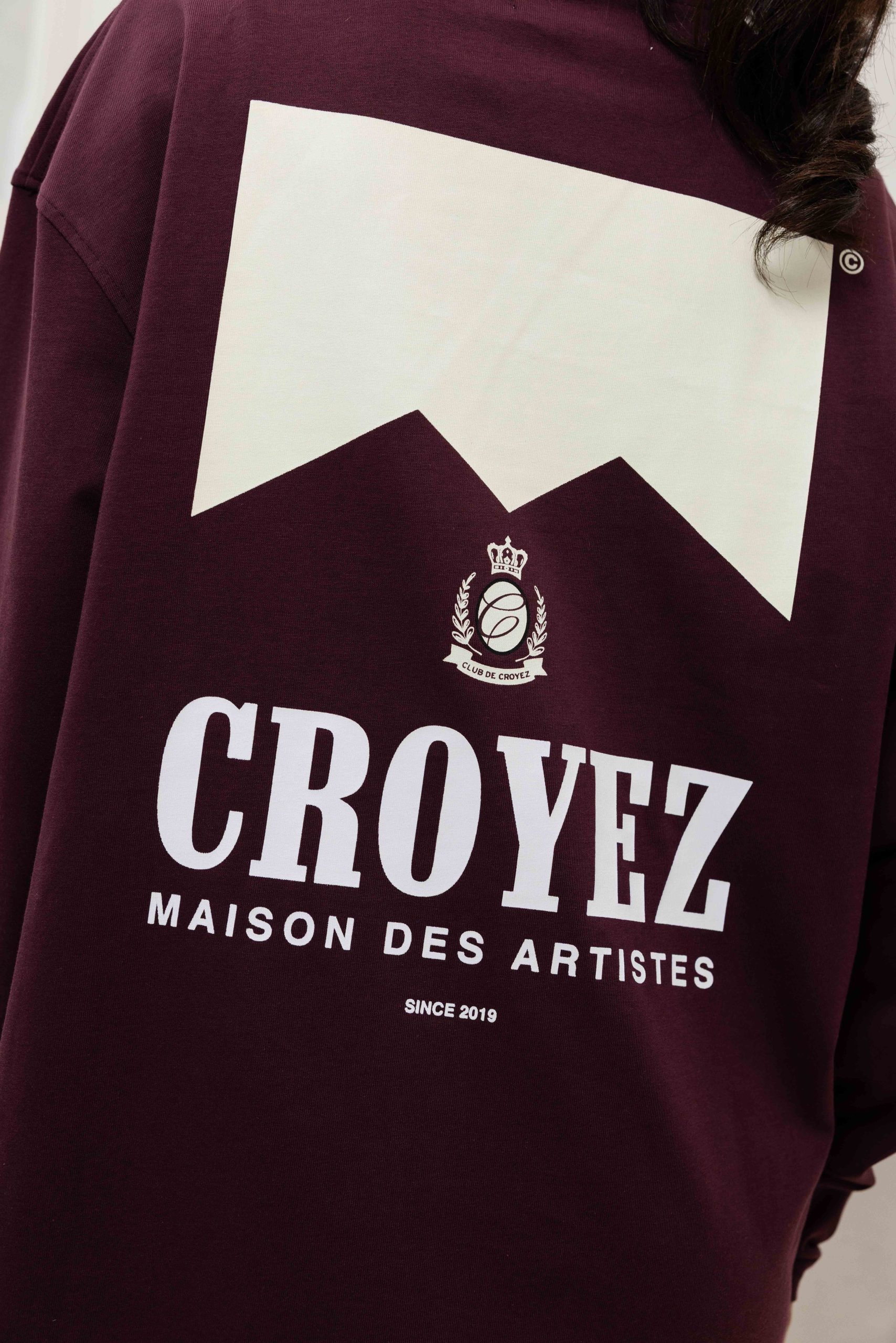 Croyez Maison Fumes Longsleeve T-Shirt Dames Donkerrood