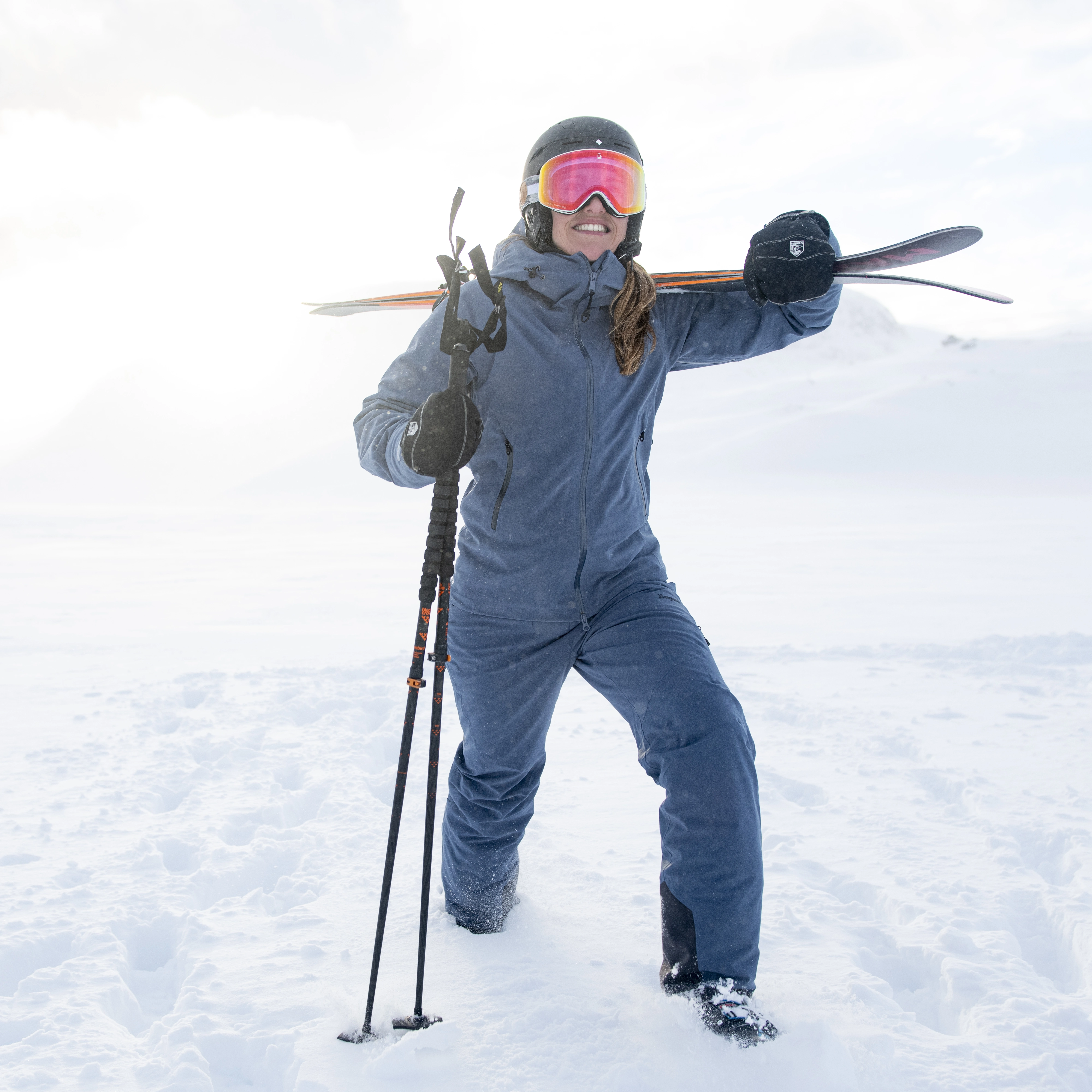 Oppdal Insulated Lady Pants Granite Blue