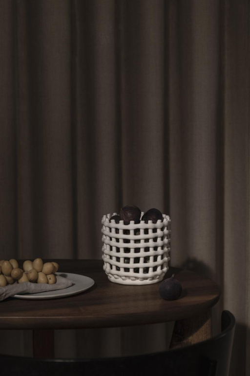 Ferm Living Ceramic basket opbergmand small Blue
