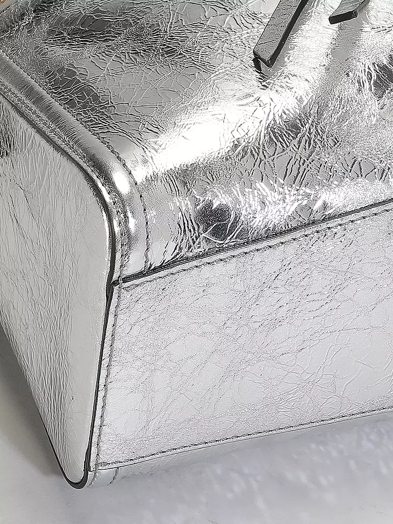 MCM Ledertasche - Umhängetasche DIAMANT Small silber