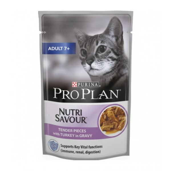 Ração Húmida Purina Pro Plan Nutri Savour Adult 7  Peru 85g