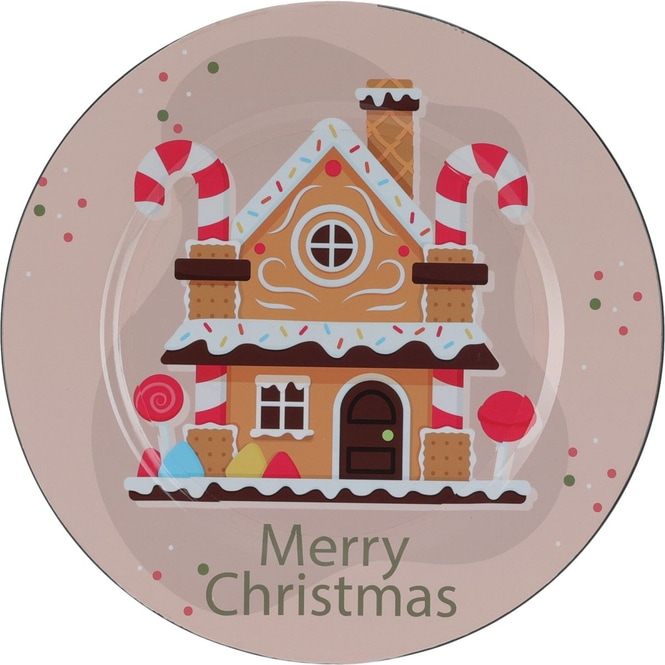 Plätzchenteller - Merry Christmas - Ø ca. 33 cm - 1 Stück