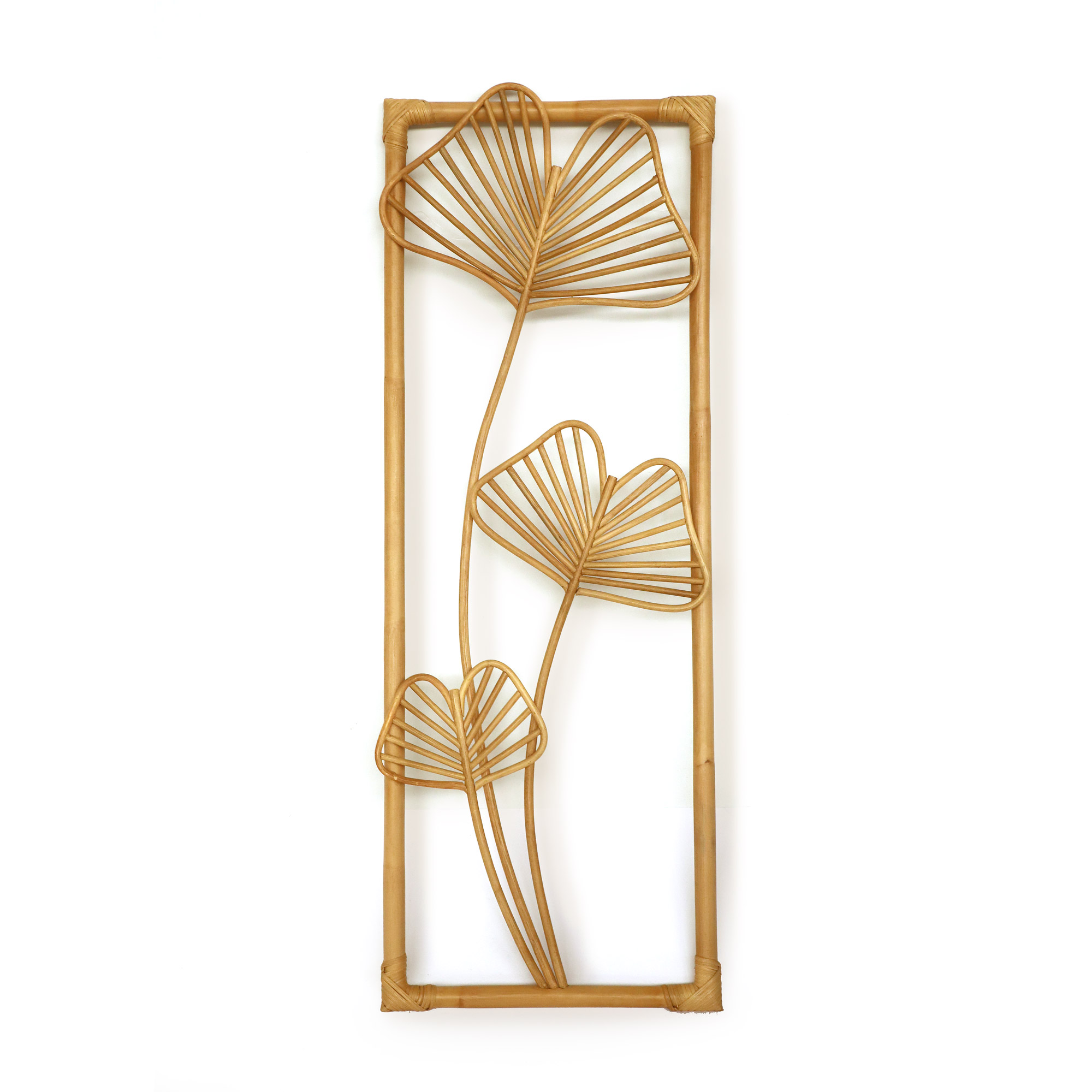 Rattan-Wanddeko 'Ditesse', natur, H 101 cm, B 41 cm, L 4 cm von fischer's lagerhaus