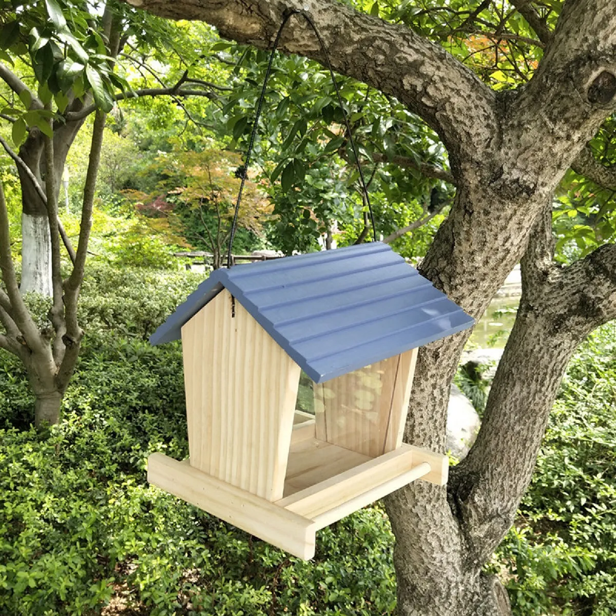 Universal Nourrisseur d'oiseaux en bois