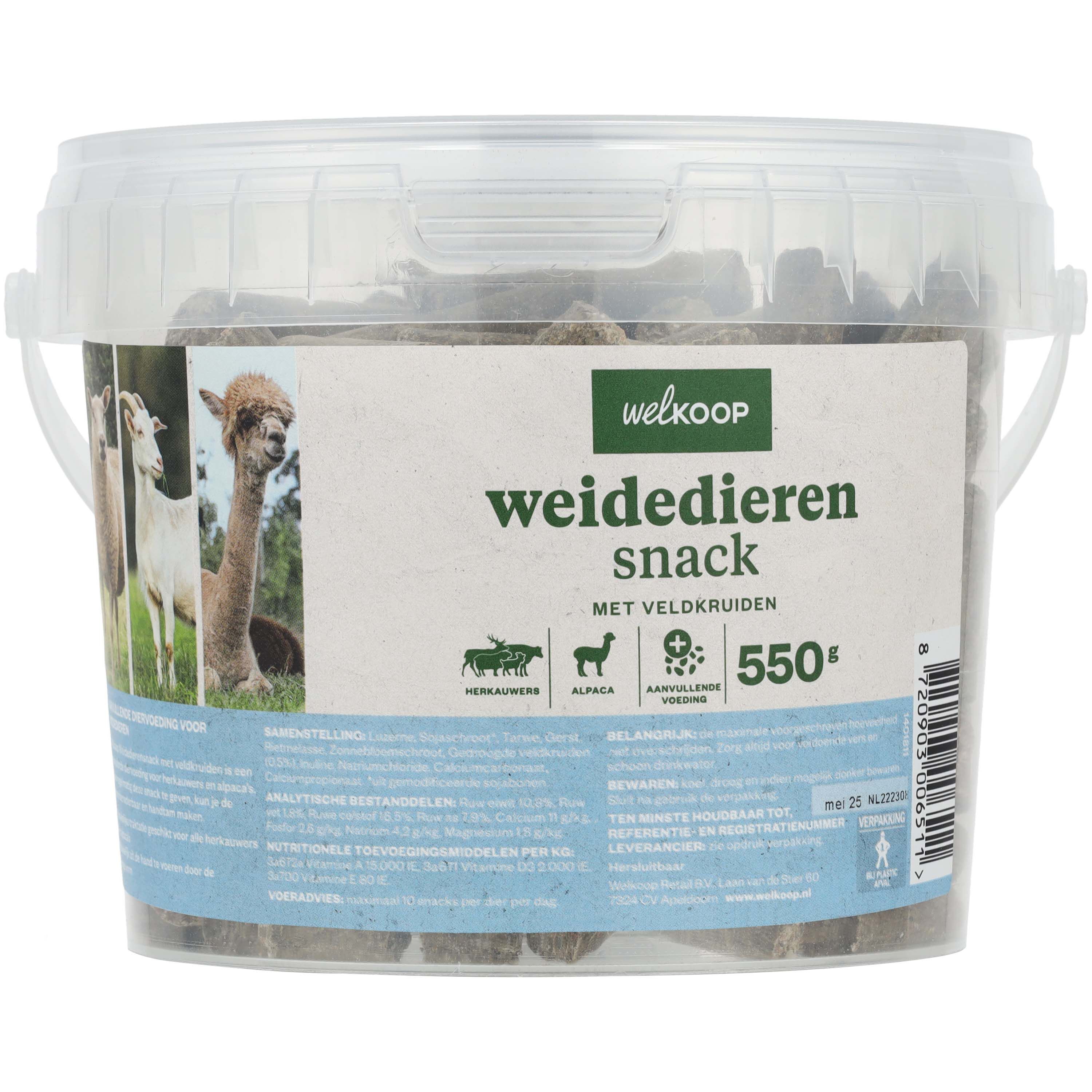 Welkoop - Weidediersnack met Veldkruiden - 550 Gram