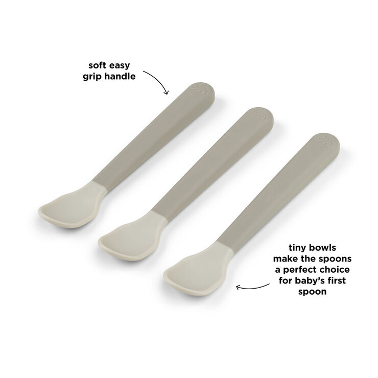 Done by Deer Foodie easy-grip babyske 3-pak Sand Sand