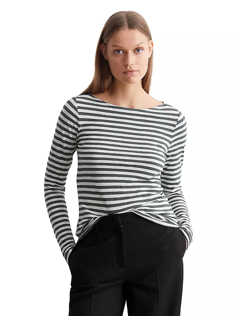 MARC O'POLO Langarmshirt weiss