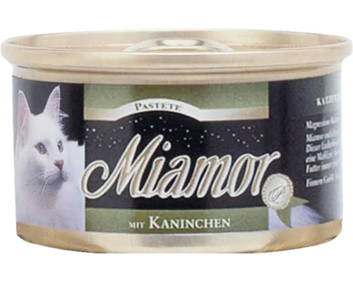 Miamor natvoer voor katten, konijnenpaté, 85g