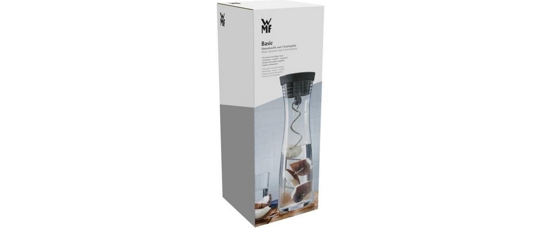 Karaffe mit 2 Fruchtspiessen 1 l, TransparentWasserkaraffe