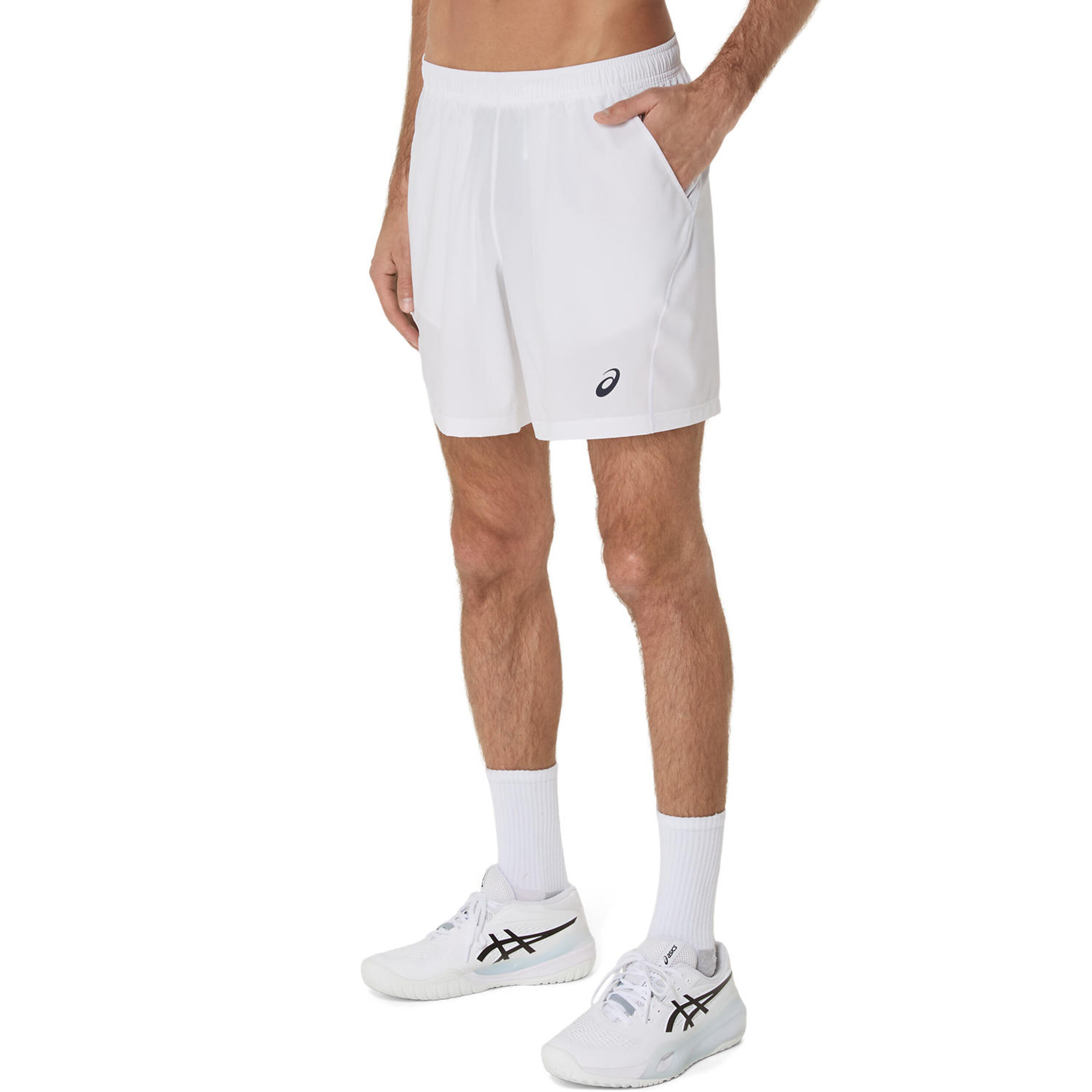 ASICS Court 7in Shorts Hommes - Blanc