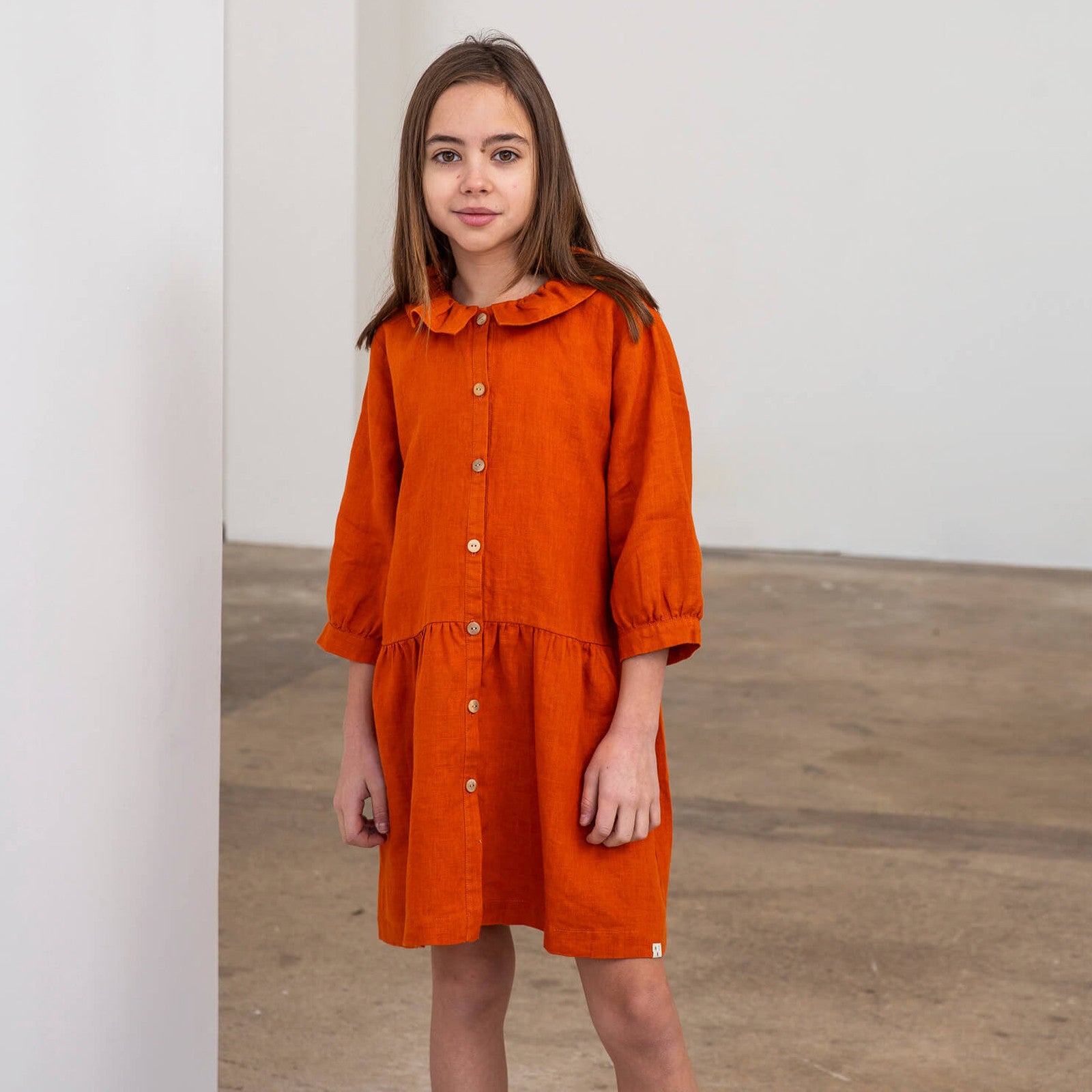 Kleid Frill Collar Squash