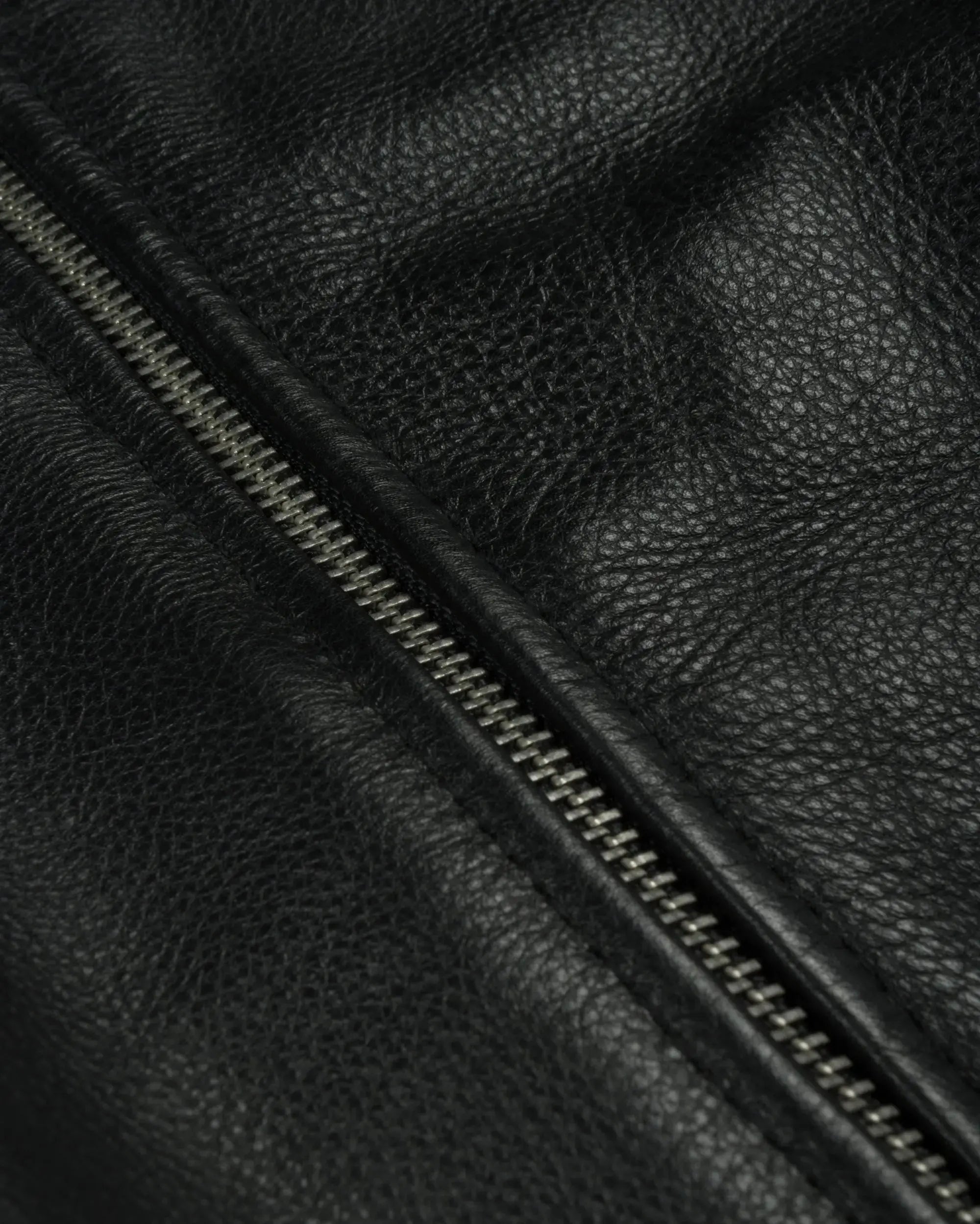 Patta Leather Bomber Jacket (Black)