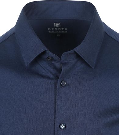 Desoto Short Sleeve Jersey Overhemd Navy 97032-3-534 kopen