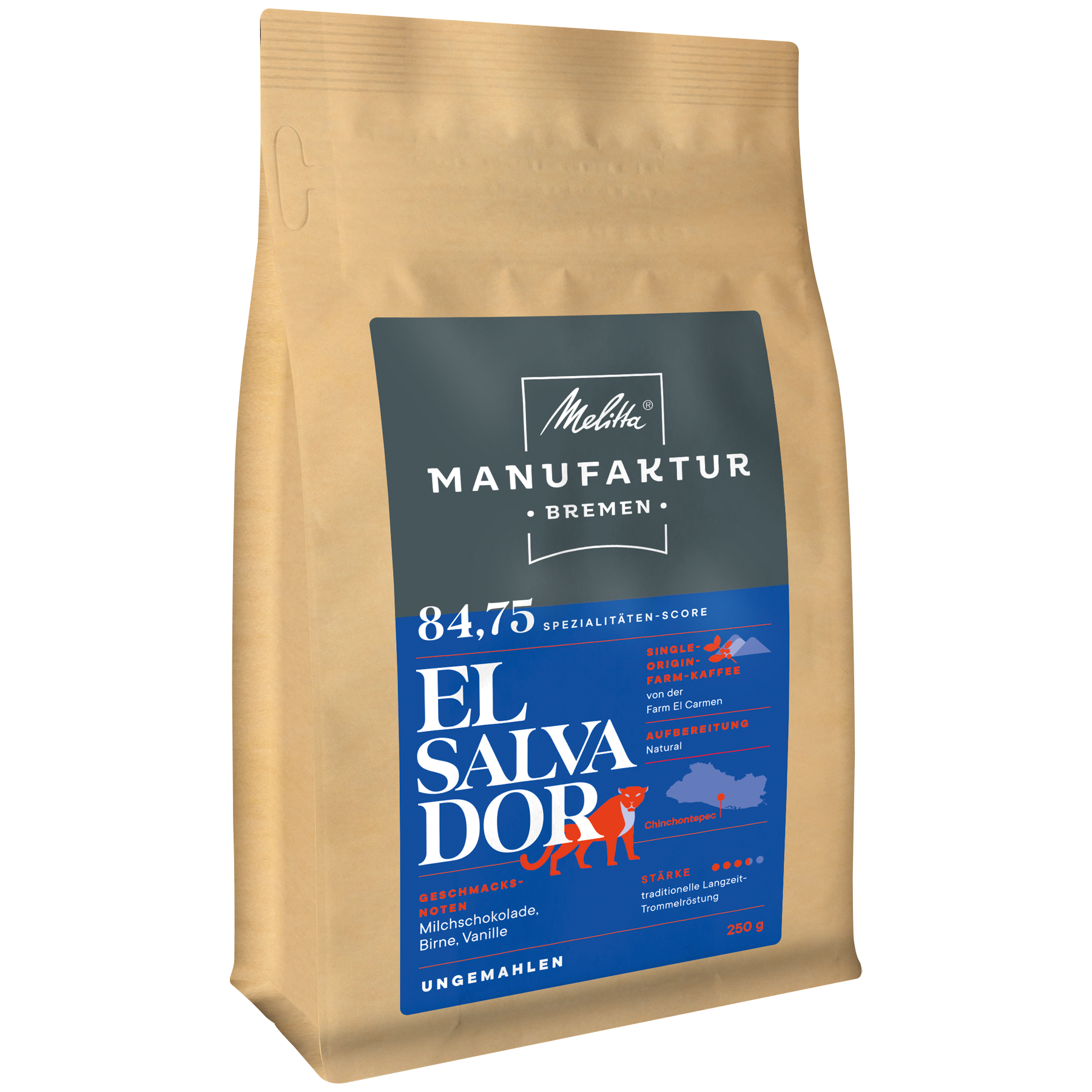 Melitta® Manufaktur-Kaffee El Salvador|Kaffeebohnen 250g