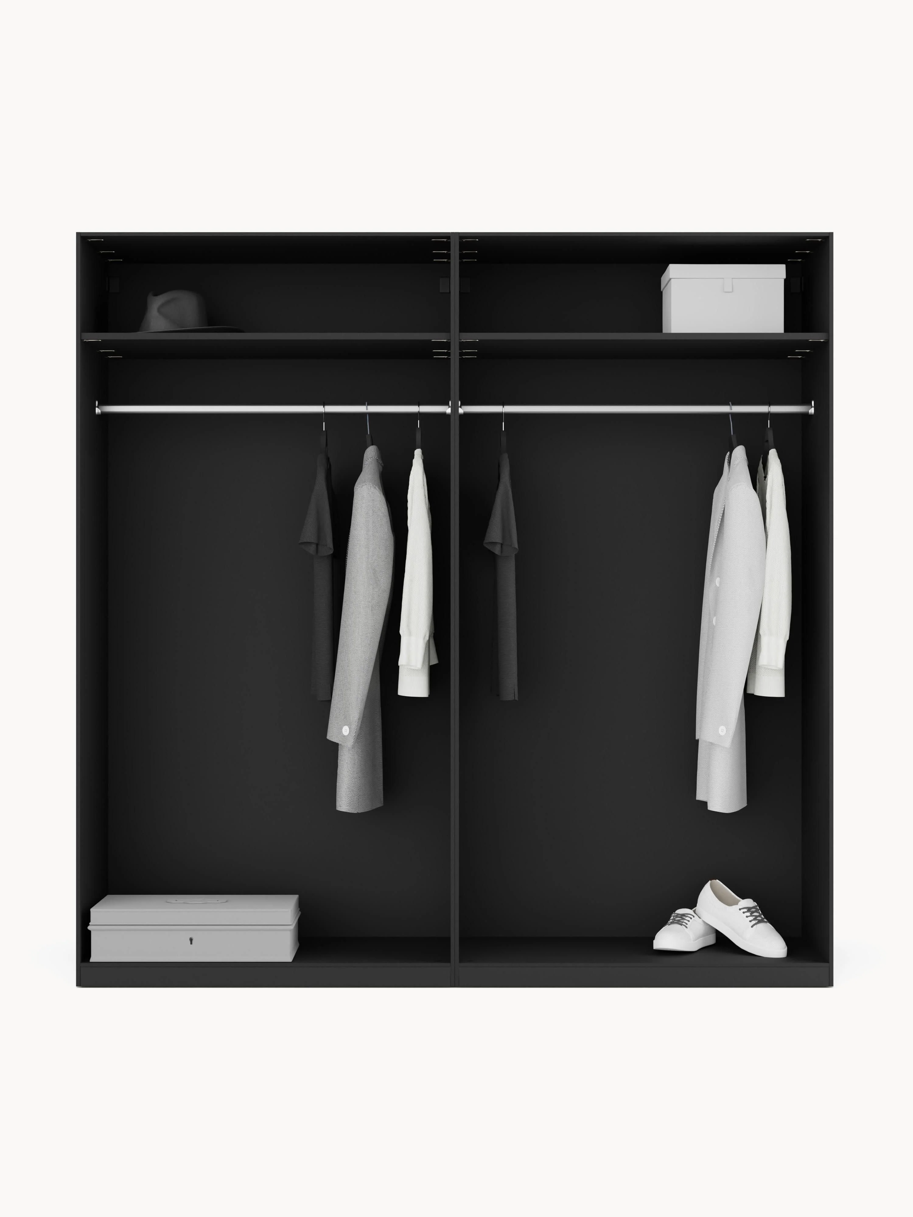 Modulaire draaideurkast Leon, 200 cm breed, in verschillende formaten