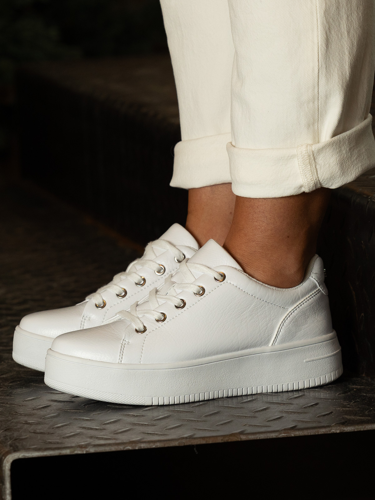 Gorbio W White - Trapes Sko