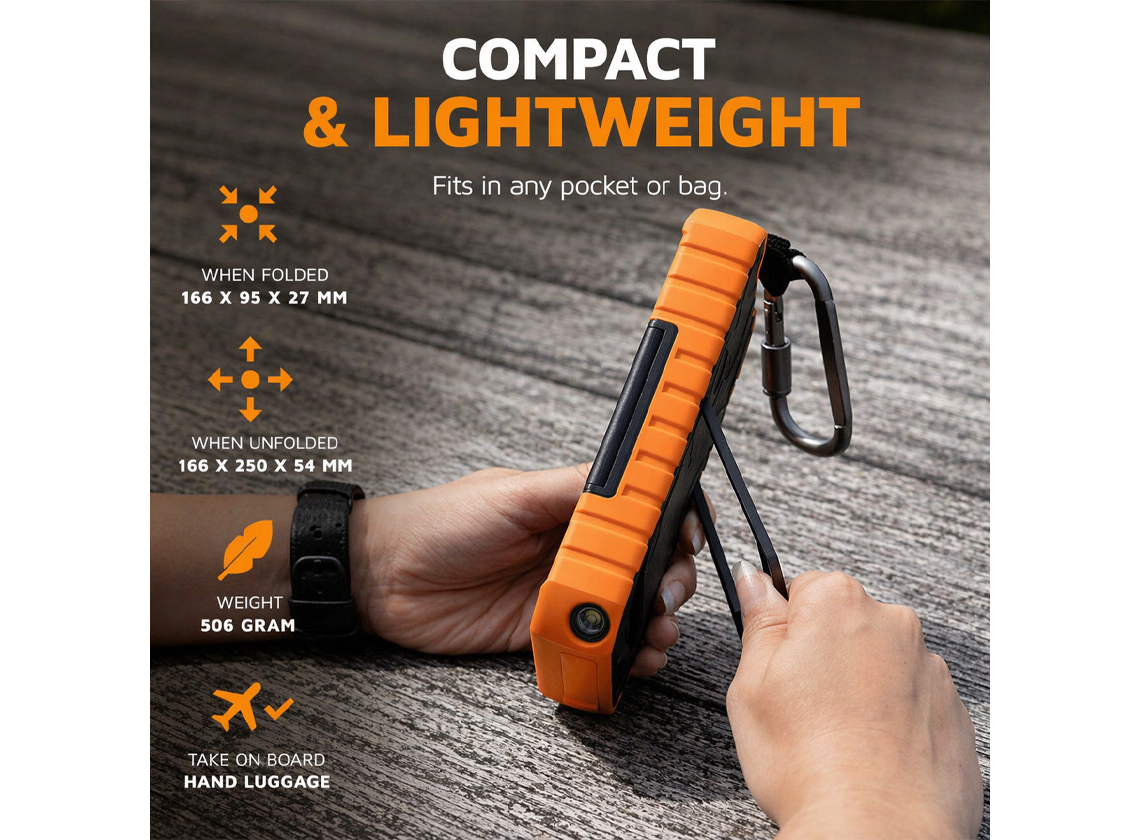 Xtorm Rugged 10.000 mAh powerbank op zonne-energie
