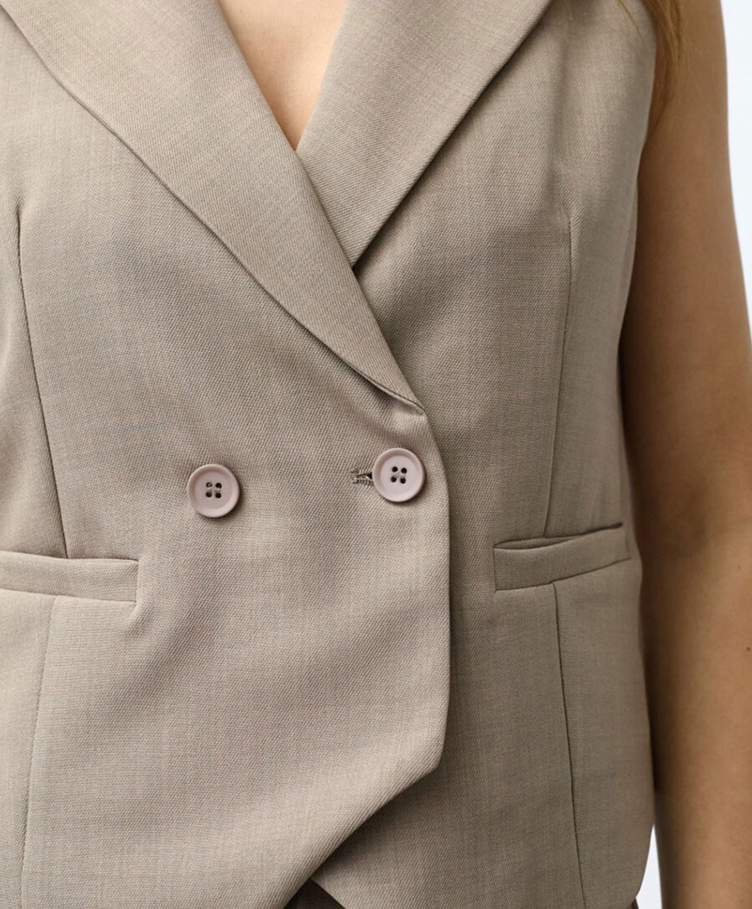 Sisters Point Dames gilet beige