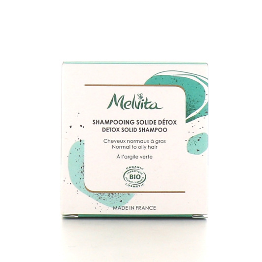 Shampooing solide détox cheveux gras Melvita